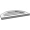Ekena Millwork Octagonal Top Surface Mount PVC Gable Vent w/ 2"W x 1-1/2"P Brickmould Frame, 20"W x 12"H GVPOT20X1202SN - alternate 4